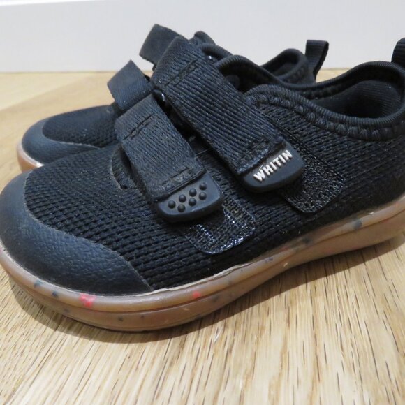 WHITIN Barefoot Toddler Sneaker Shoes in Black Breathable Mesh Outdoor Casual - Picture 2 of 9